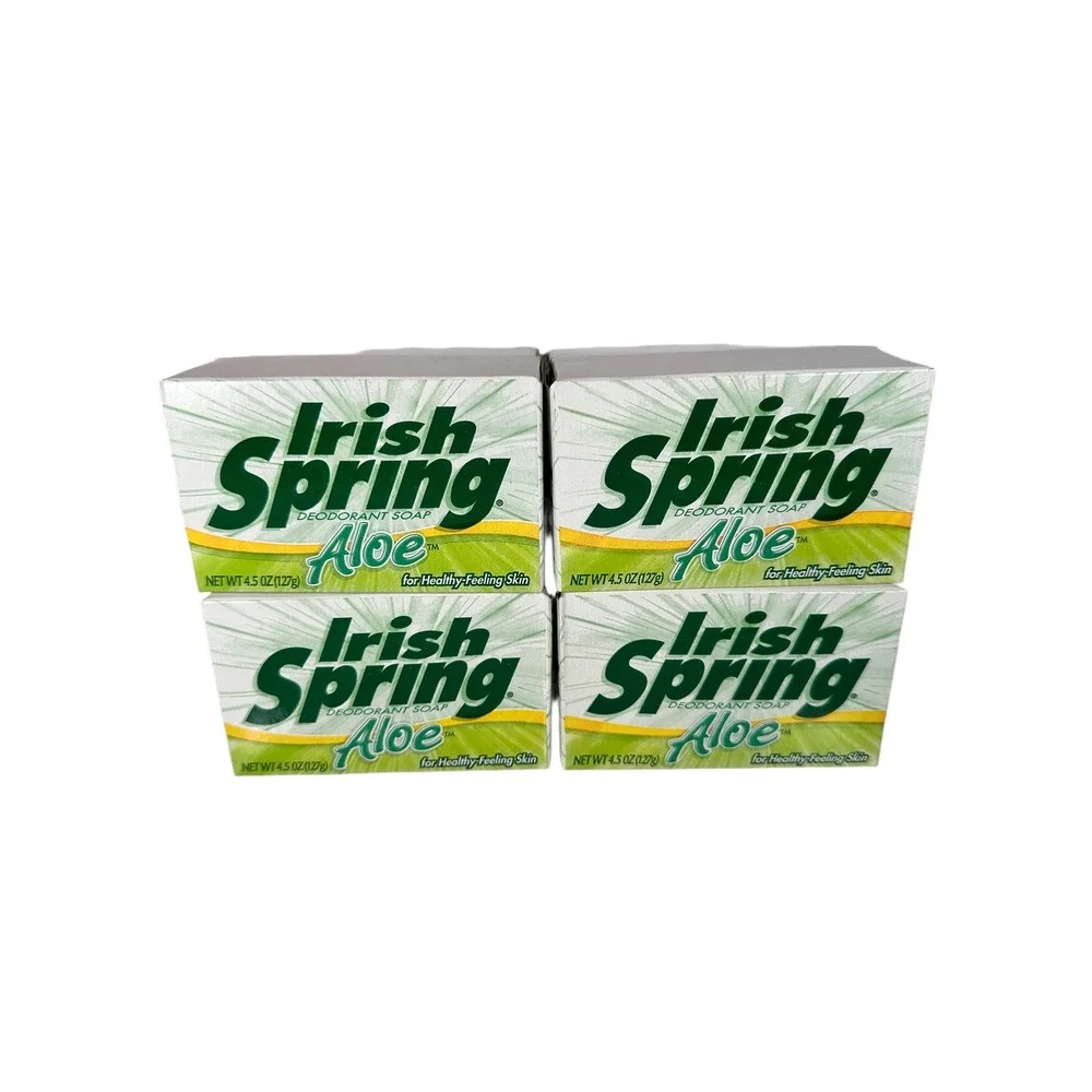 Irish Spring Aloe Soap 8 Bars‎ Discontinued 4.5oz Each Vintage 2000s Sealed